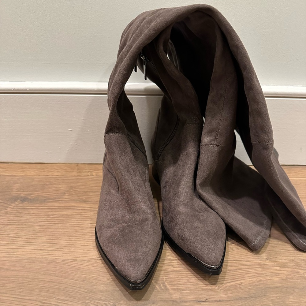 Marc Fisher gray over the knee boots